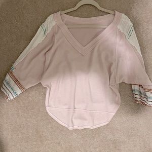 Free people pink top